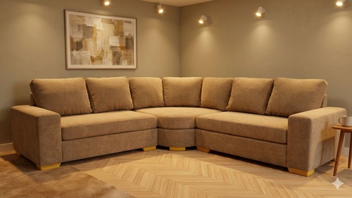 [2001] SILLON ESQUINERO TODO RESPALDO 3.00 x 3.00 CURVO