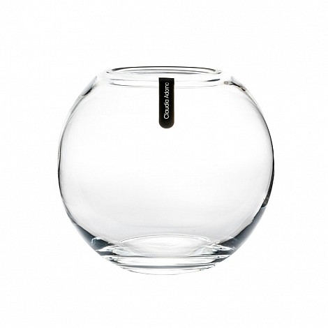 [2632] FLORERO VIDRIO REDONDO PECERA